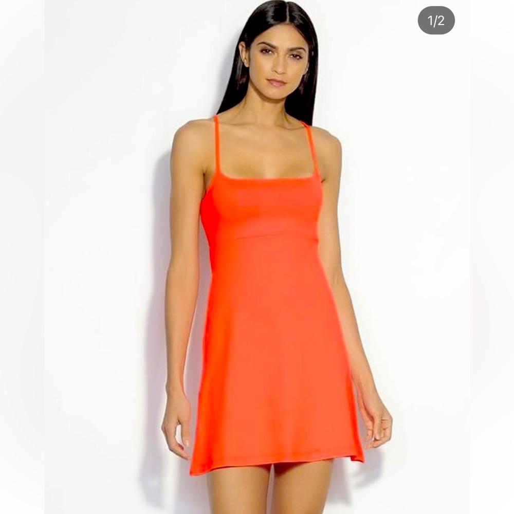 Mini Orange Dress by Susana Monaco